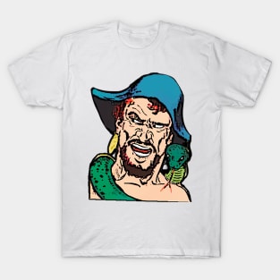 Earring pirate with green snake T-Shirt
